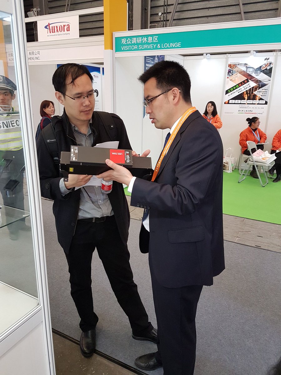 Great interest in Axetris products right from the beginning. Visit our booth at the Laser World of Photonics, Shanghai: Swiss Pavillon, Hall W4 Booth 4122/9