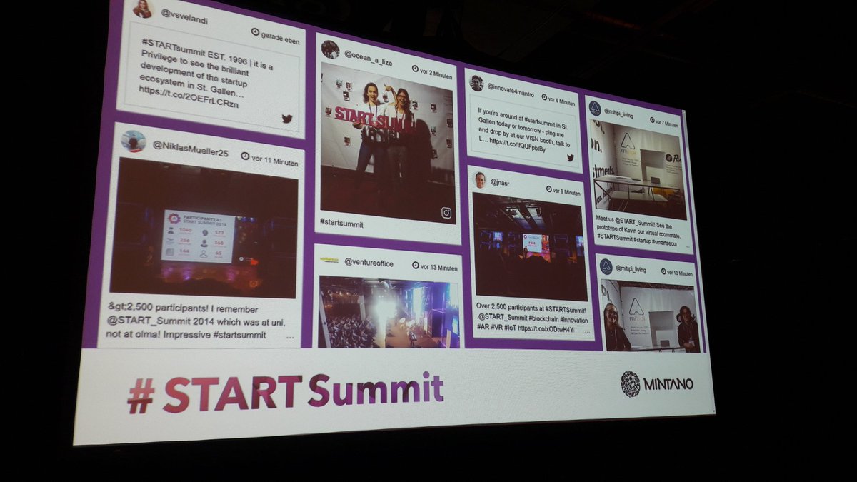 We're at #STARTSummit. Looking forward to new ideas, inspiring talks, and ambitious founders. #stgallen #switzerland #meta