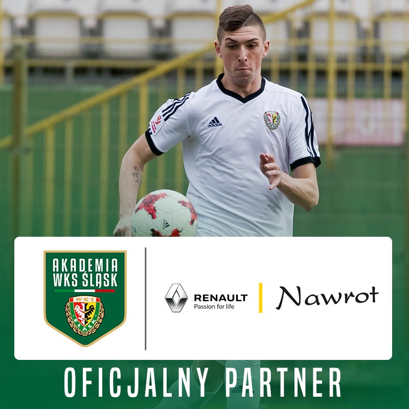 🆕 Firma Nawrot oficjalnym partnerem Akademii Śląska Wrocław! 🇮🇹
Logo partnera znajdzie się na koszulkach meczowych drużyny występującej w Centralnej Lidze Juniorów oraz zespołu rezerw!