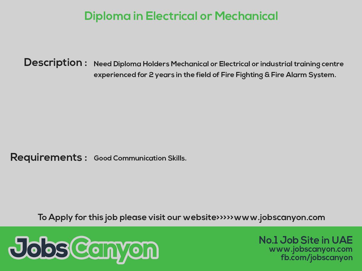 jobscanyon1's tweet photo. To Apply for this job,Please click the link> https://t.co/ic7EMSiCAX
#Engineering_Jobs #Electrical_and_Mechanical_Jobs #Jobs_February #Jobs_in_Dubai #Jobs_in_UAE #Dubai #UAE #Employment_in_UAE #Jobs #No1_Job_site #Job_Group #List_of_Jobs #Jobseeker #Jobs2018 #JobsCanyon https://t.co/KrDzVKgwBH