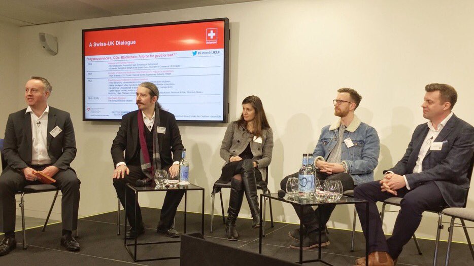 enzymefinance's tweet image. #SwissEmbassyUK hosts a series in London on #fintech #crypto, #blockchain @SamChadwickXOR @BitcoinSuisseAG @Melonport @sytaylor and Peter Stephens