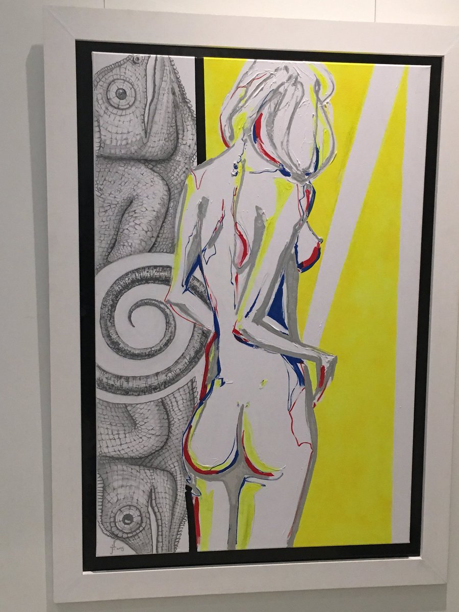 Zomaar een greep uit de #Geuzenmaand expo in <a href="/museumVL/">Museum Vlaardingen</a> . Werken van Rosa Boomsma paintings, Hans Rikken en Julia Filament.