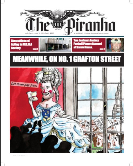 #TBT: first issue of The Piranha Volume 36, September 2013. #TakeBackTrinity