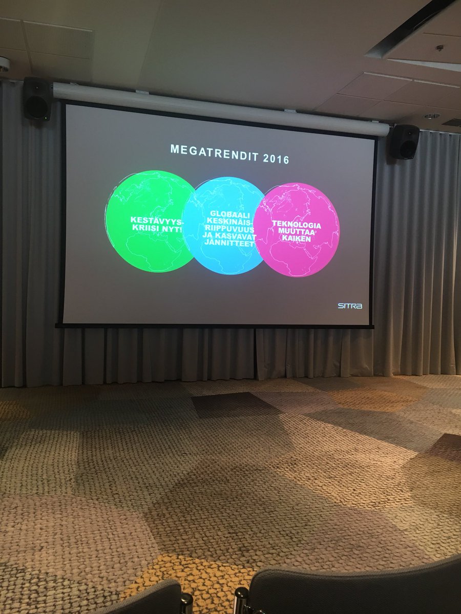 #kevapäivä Keskeiset megatrendit; samaan aikaan ihmisten luottamus instituutioihin laskee tutkimusten mukaan: yhteys populismin nousuun?