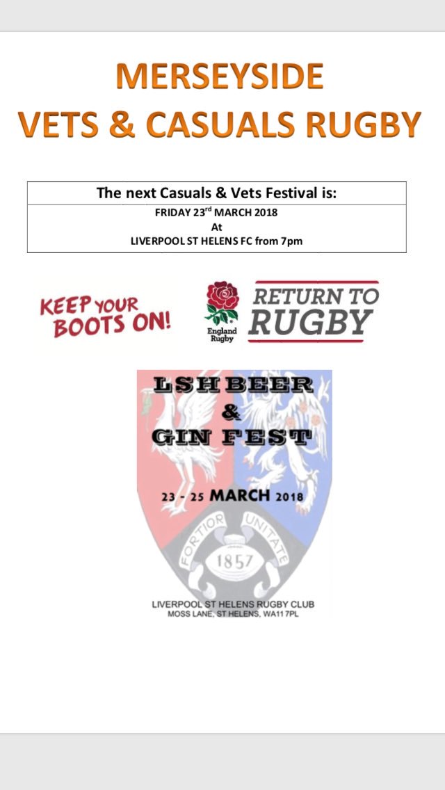 MerseysideRugby's tweet photo. Just over a week to go until the @LSHBeerfest &amp; we’ve still spaces for more Vets 🏉 Teams!

Currently confirmed are @LSH_Rugby Casuals, a joint @crosby_stmarys / @SouthportRFC Vets plus a @WestParkRFC Vets being brought together too! L
Want in, drop us a DM.
🍻🍻🍻🏉🍻🍻🍻 https://t.co/pbedoFikUu