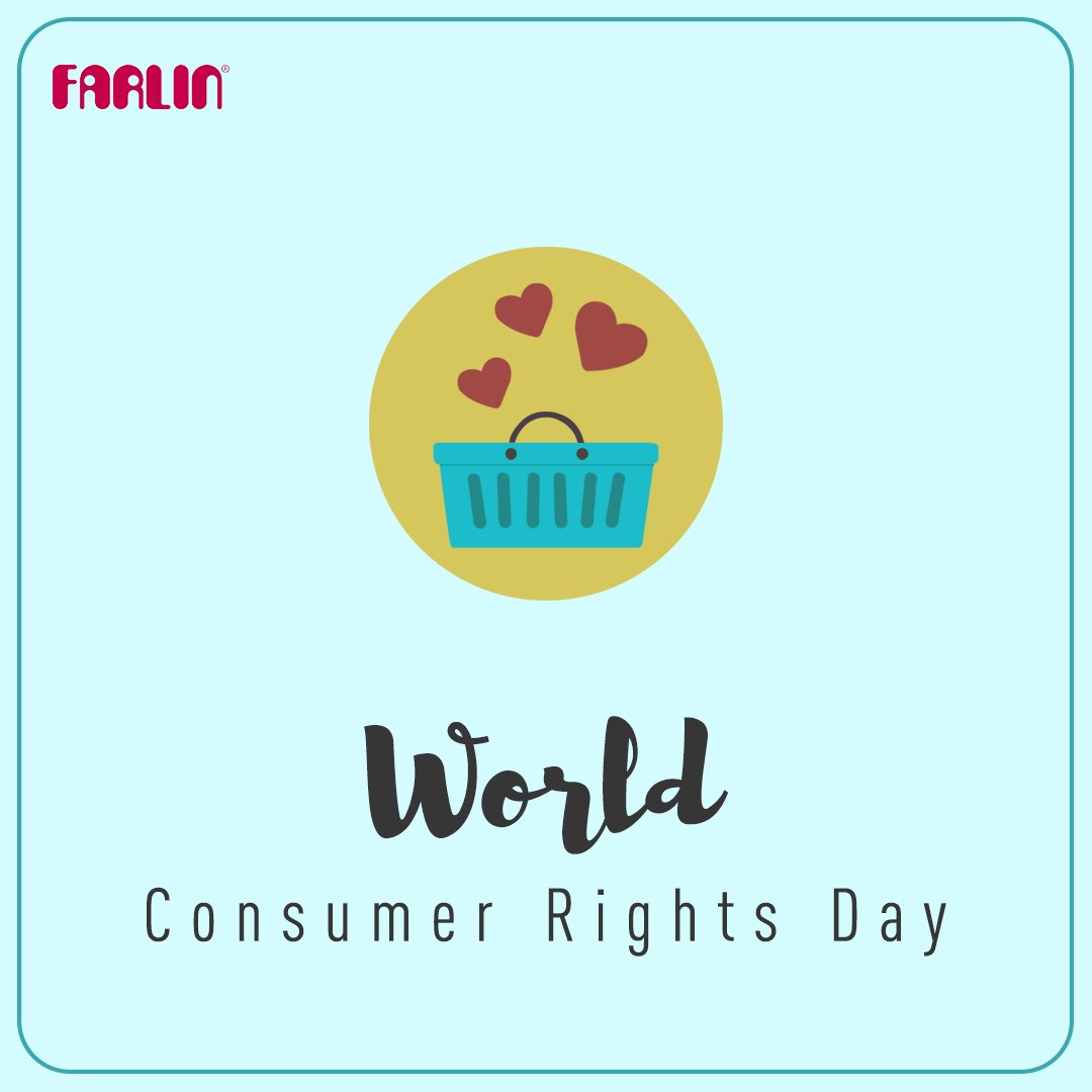 It's #WorldConsumerRightsDay.The Consumer Plays An Important Role In The Economy. Consumer rights not only protect consumers from unfair &amp; exploitative trade practices but also ensure safer, quality products.

#Farlinindia #Consumerrightsday2018 #consumerrights #consumerdelight