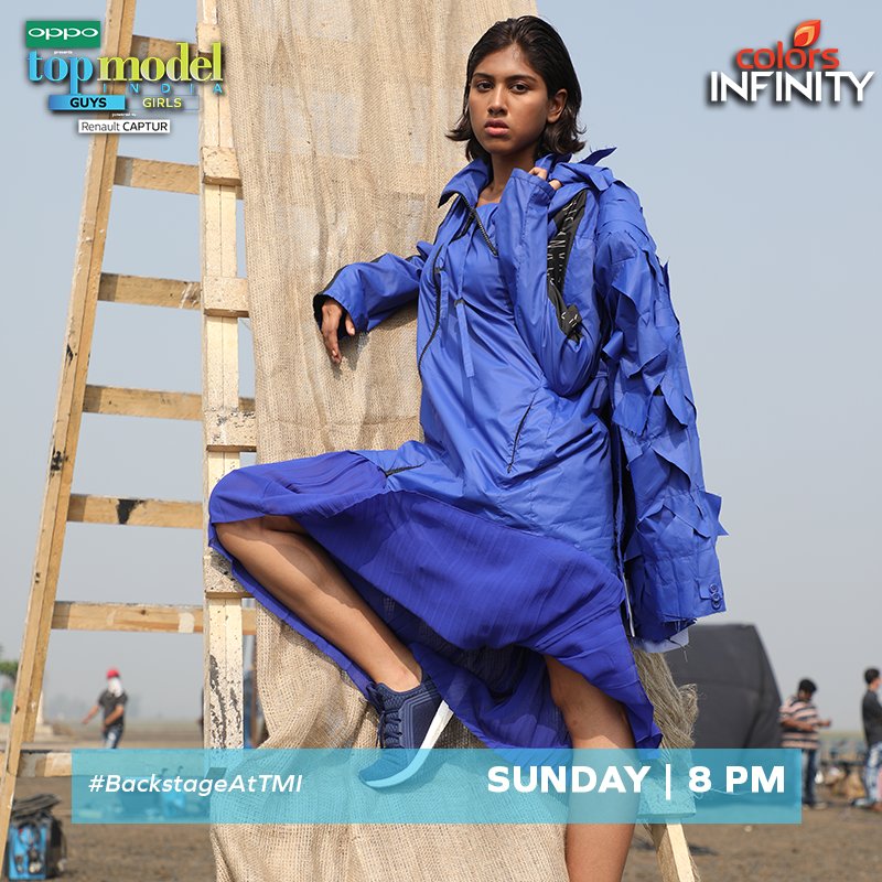 colors_infinity's tweet photo. Loving the grunge look! #BackstageAtTMI
@oppomobileindia presents #TopModelIndia, Sundays at 8 PM on @colors_infinity 
Powered by @RenaultIndia. https://t.co/4qdcduEz1k
