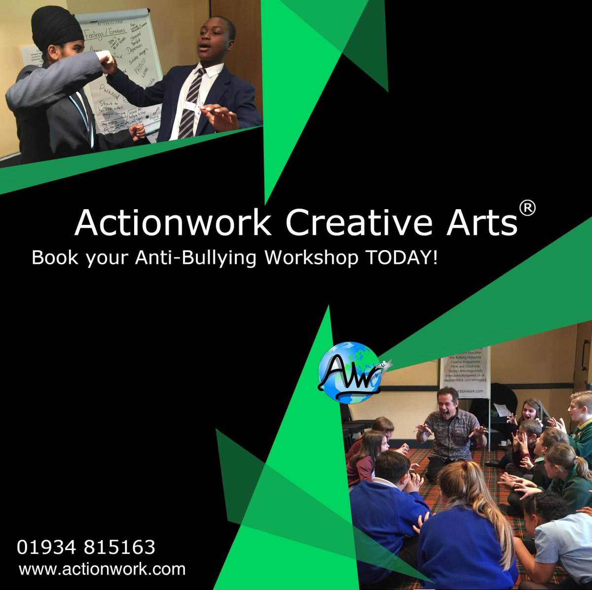ActionworkPromo's tweet image. #AntiBullying workshops available until the end of May! 
"Empowering, Interactive and flexible" 
are just some of the comments we've received! 
Please get in touch!
@ElstreeSchool @brockhurstjr @Cheamjuniors @EagleHouseSch @ThorngrovePrep
#School