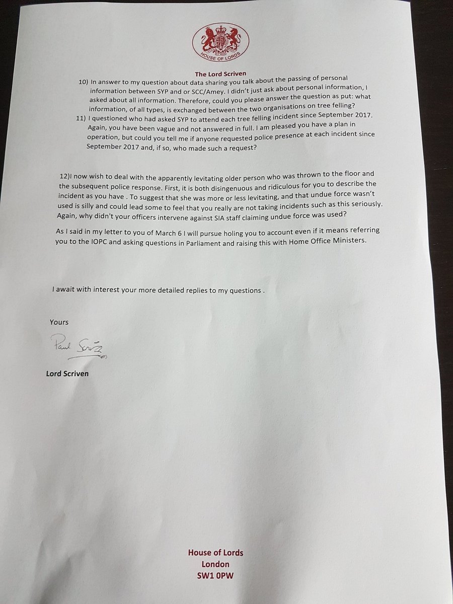 Paulscriven's tweet image. So @syptweet I expect real answers this time.  I'm not going away until we get to the truth.  You will account for this kind of policing