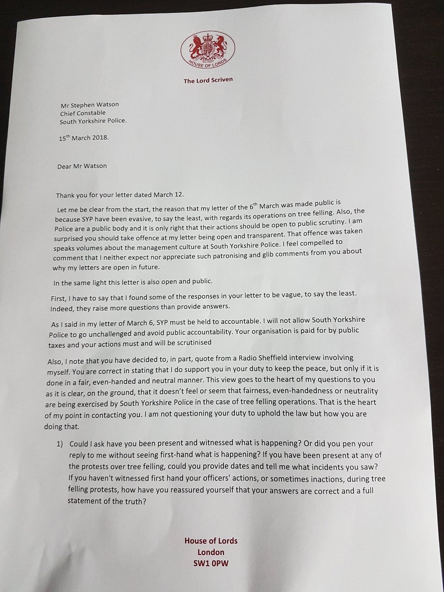 Paulscriven's tweet image. So @syptweet I expect real answers this time.  I'm not going away until we get to the truth.  You will account for this kind of policing