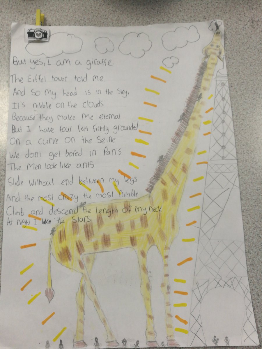 UCC_MFL's tweet photo. Stunning interpretations of their translation of Maurice Careme's La Tour Eiffel. Bravo année 8! #teamUCC #TogetherStronger https://t.co/z3JabLQVQ6