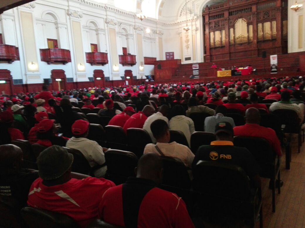 DENOSAORG's tweet photo. Cosatu Gauteng Provincial Shop Steward Council under in the JHB City Hall. @_cosatu
#WorkerIssues https://t.co/7b2hdWE06G
