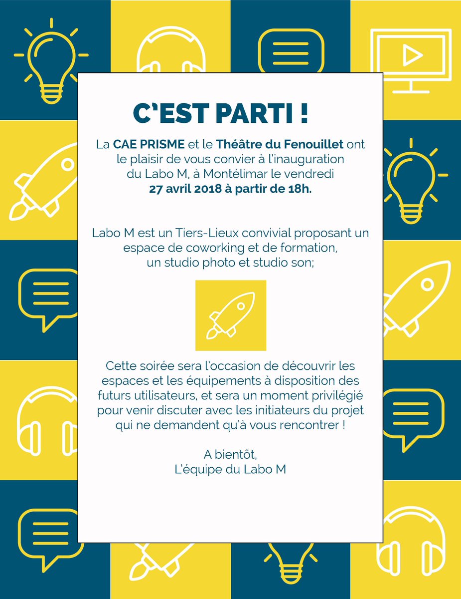 LaboM26's tweet image. Inauguration du @Labo_M_26 le 27 avril 2018 à 18h - Tiers lieu #Coworking et #MediaLab à #Montelimar ... à suivre