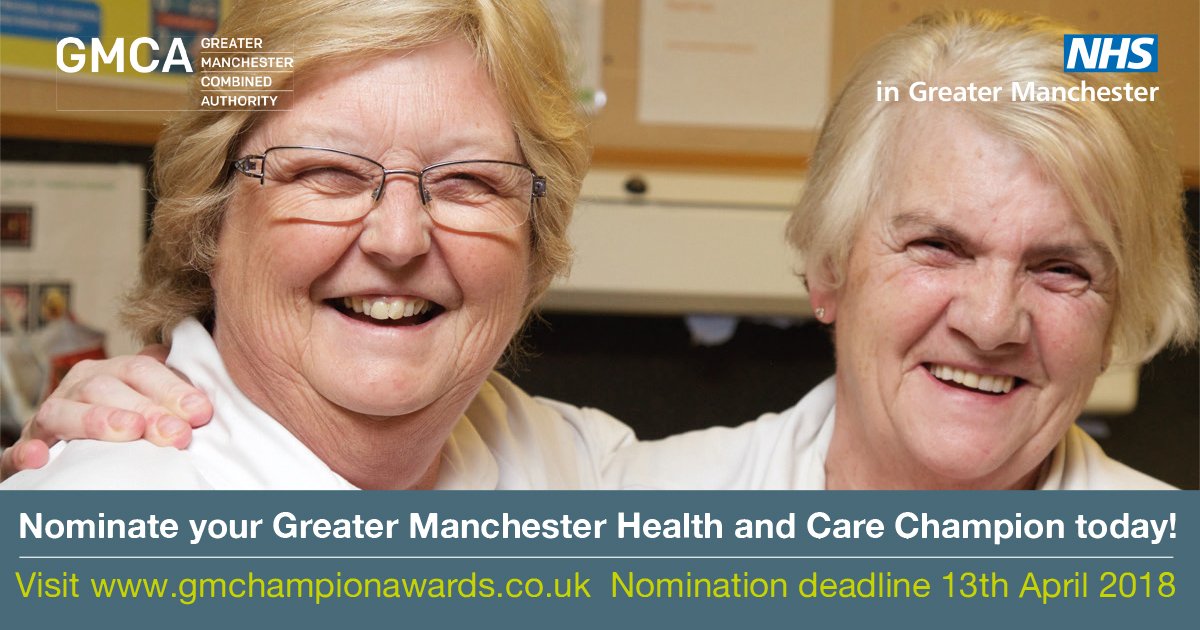 GMchampions2025's tweet photo. Do you know a health and care leader who is committed to helping every member of their team to fulfil their potential? Nominate your #GMChampions today! https://t.co/kxgCaEAFDg https://t.co/ZPggHXNniw