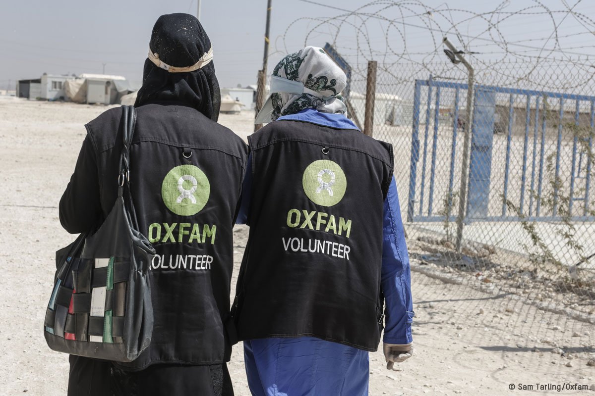 Oxfam's tweet image. 7 years since the Syria crisis began, people continue to suffer. But Oxfam supporters are still saving lives. Together we're teaching children to protect themselves from water-borne diseases, providing clean water &amp;amp; food + helping vulnerable people earn a living. #NotAnotherYear