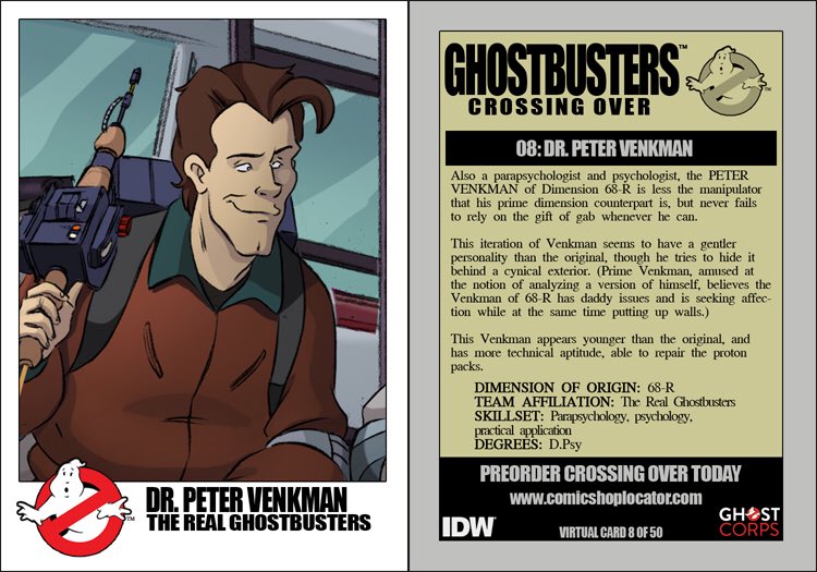 Dr. Peter Venkman | Ghostbusters: Crossing Over Virtual Trading Card ...