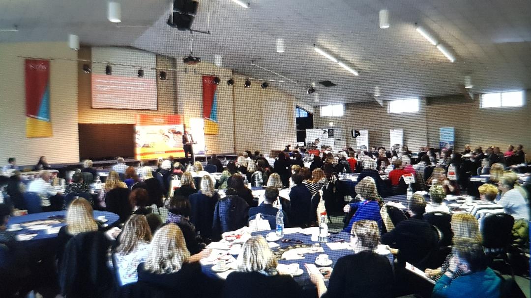 NTFWwbl's tweet photo. Dyma pawb yn mwynhau cynhadledd #ntfwteach18 at @ANCCardiff heddiw. Here is everyone enjoying the NTfW Teaching, Learning and Assessment Conference. https://t.co/Gc7T61M0PH