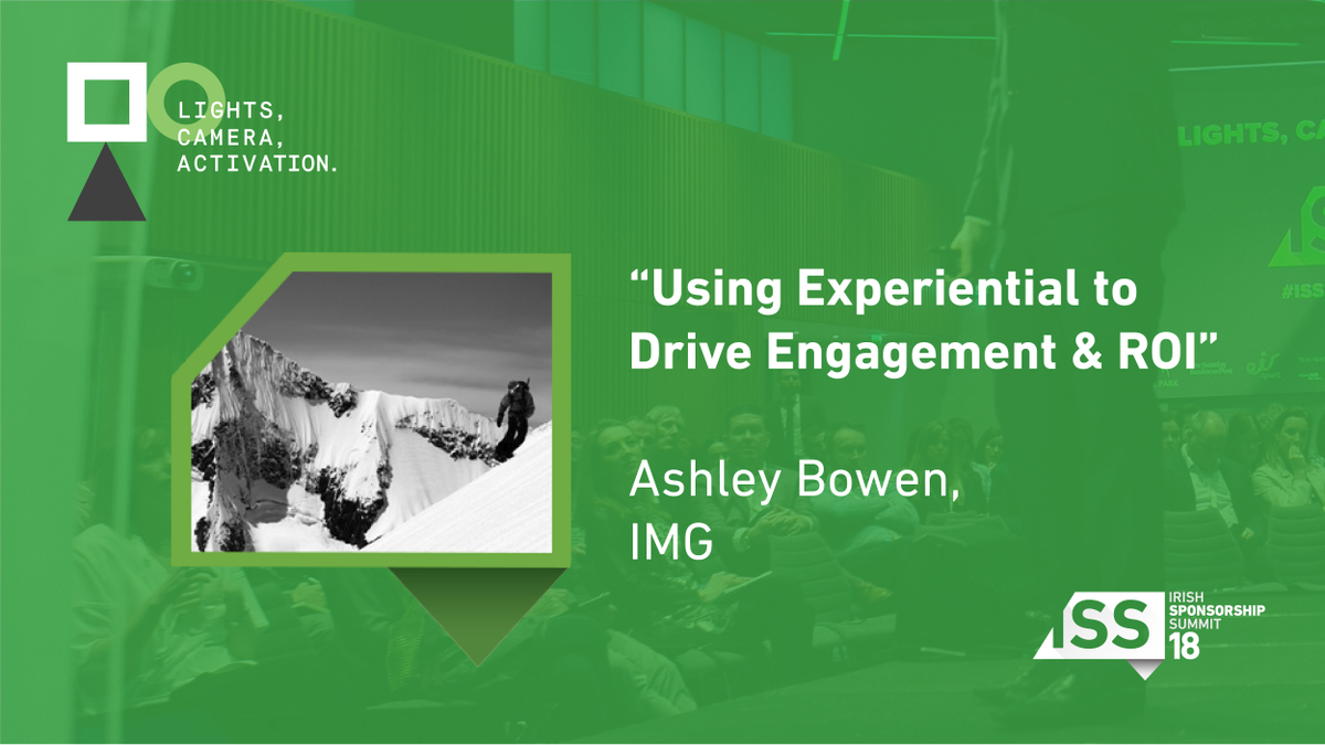 ISS2018's tweet photo. Ashley Bowen from @IMG takes us through how they are pushing the boundaries in experiential marketing in action and endurance sports #ISS2018 https://t.co/uJsLHU43mL
