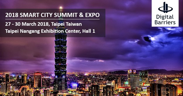 DigitalBarriers's tweet photo. Join us on the UK Pavillion @TPE_SmartCitySmart SCSE in association with the Department of International Trade - 27-30 March, #Taipei #Taiwan as we showcase our latest #Technology for #Wireless city-wide #surveillance . #2018SCSE https://t.co/bkv2SvsbFf