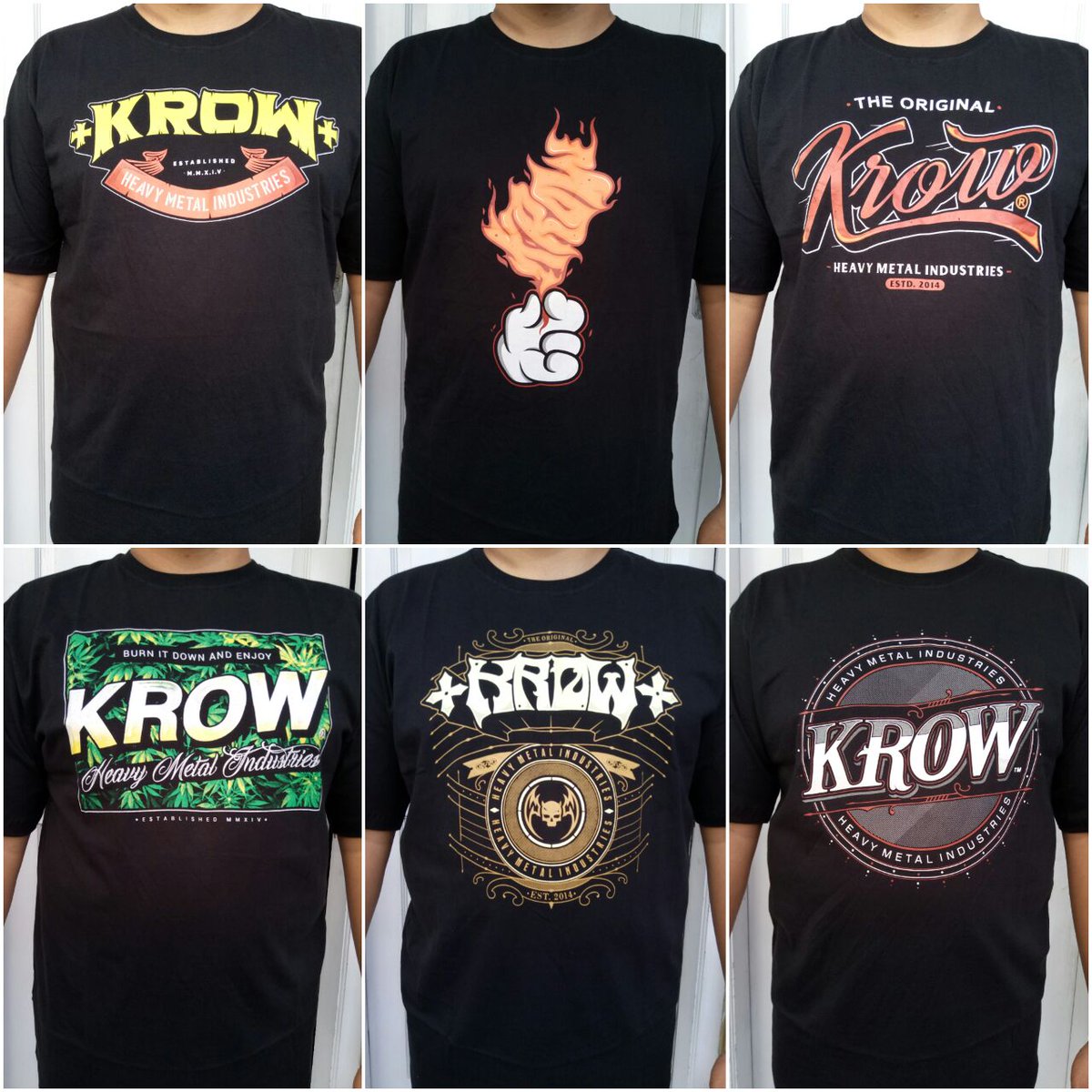Out now! 
Available size: S M L XL XXL ( Import size, Black cotton 30s )
120k. Serious only.
WA: 0818614560
#krowmerch #krowmusicdealer #heavymetalindustries #bandung #clothing