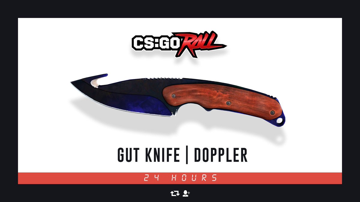 CSGORoll's tweet image. Gut Knife | Doppler FN - GIVEAWAY

- Retweet &amp;amp; Follow
- Enable notifcations on CSGORoll
- Play Free Spin csgoroll.com/freespin
- Reply with your ID64

Good Luck!