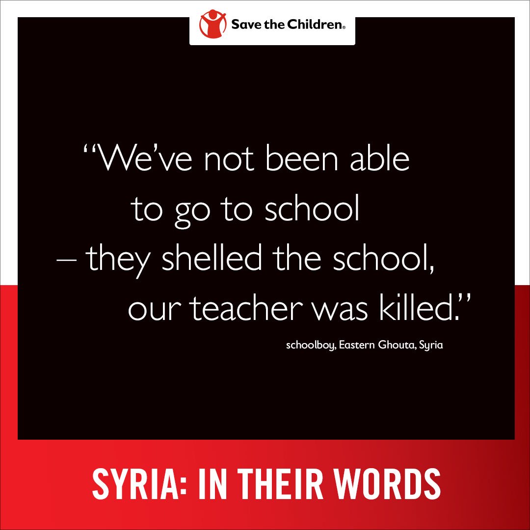 Today please share your #7WordsForSyria to ensure that kids in #Syria are heard...