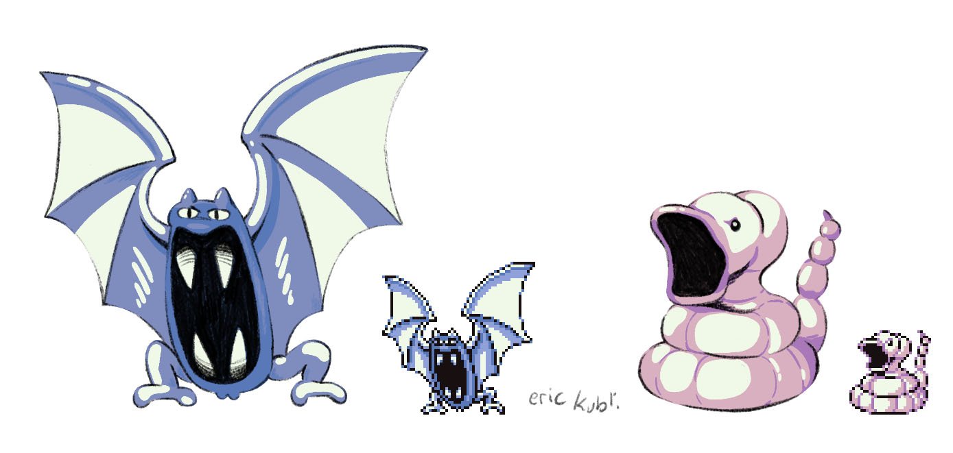 Awesome Pokemon Sprites from Pokemon Red or Blue