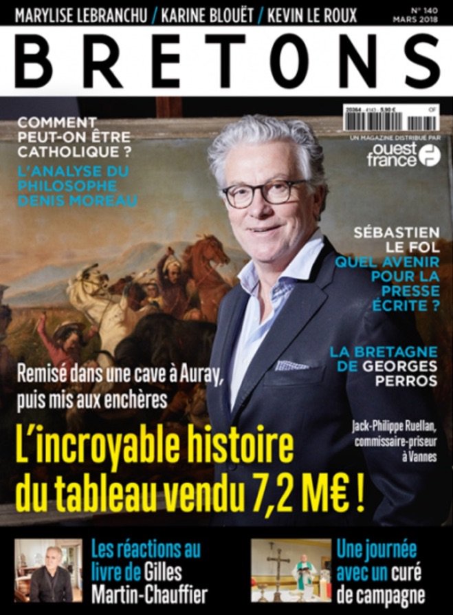 ruellanauction's tweet photo. 🗞️Ce mois ci, le @magazineBretons a accordé un entretien à @jpruellan. Un dossier complet sur le métier de commissaire-priseur mais aussi un retour sur l'enchère qui a marqué notre début d'année ! #enchères #auctions #commissairepriseur #auctioneer #vannes #radensaleh #bretons https://t.co/1rVOr90mLg