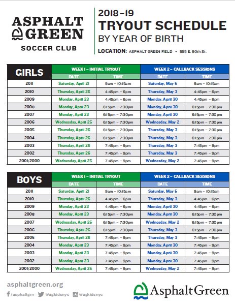 Tryout Registration is Live!!!! Sign up to attend via the link below: 
asphaltgreen.org/ues/programs/s…