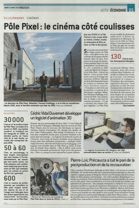 polepixel's tweet photo. On parle de nous dans Le Progrès ! @Lum_Numeriques et @akeytsu https://t.co/GqvwpLqwk5