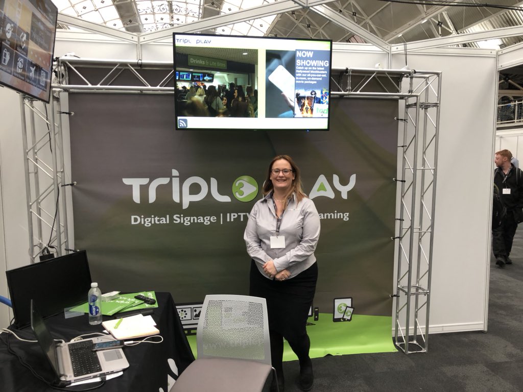 Kev_McLoughlin's tweet photo. My day was brightened by chatting to Adele from @TripleplayServ #ReflexTD18 @ReflexAV #AVtweeps https://t.co/CV14uTwicY