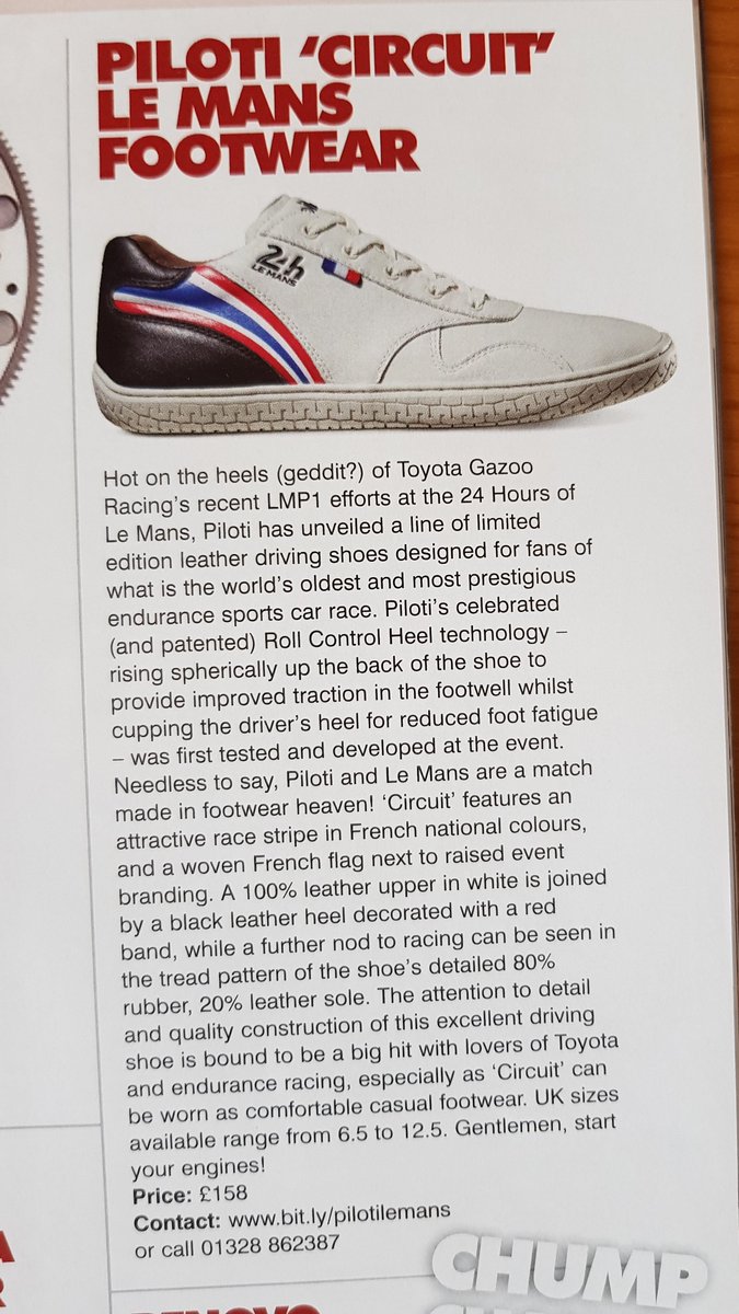RichbrookSelect's tweet photo. Fantastic to see our limited edition 24H Le Mans Circuit in the @JapPerf https://t.co/I4j1kZeNYZ