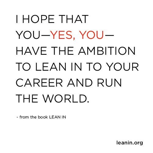 solutionreach's tweet photo. Inspirational words for all of us. @SherylSandberg @LeanIn @Solutionreach @stephiesimmons #HITReads #SolutionReads #WhoRunTheWorld? #WomeninTech https://t.co/QpsYPXGP5n