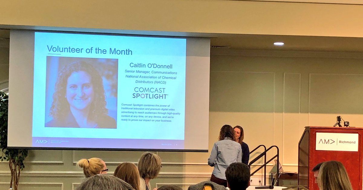 AMARichmond's tweet photo. Congrats to our volunteer of the month, Caitlin O’Donnell. Thanks for all you do for #AMARVA! https://t.co/eIJXrGfrYz