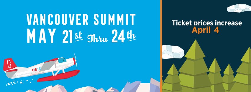 Announcing the Vancouver Summit schedule! See talks on GPU/AI, container infrastructure, edge computing, and of course #OpenStack! Early bird ticket sales end April 4! openstack.org/summit/vancouv…
