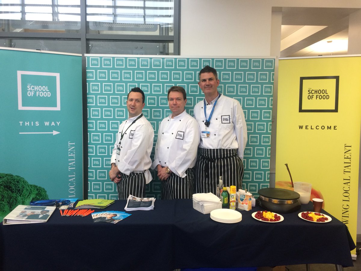 petegoodship's tweet photo. Team #schooloffood on hand at Weston college apprenticeship fair https://t.co/lPi2lW5Gaf