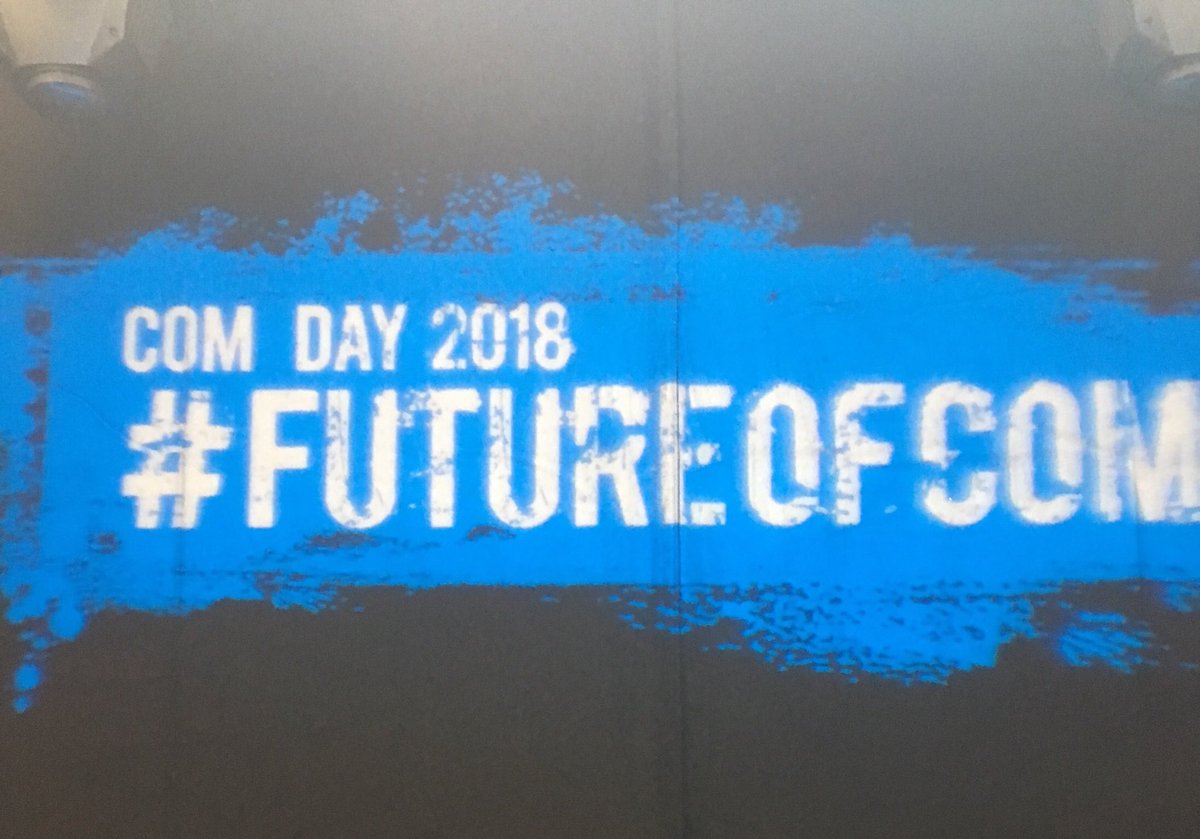 ruacanning's tweet photo. #futureofcom - thank you orga team for an outstanding COM Day 2018 https://t.co/hoATcZ86qw