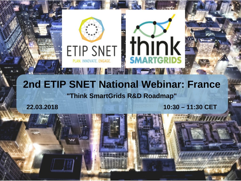 Join the @ETIPSNET 2nd National Webinar organised with Think #SmartGrids France register.gotowebinar.com/register/66099…