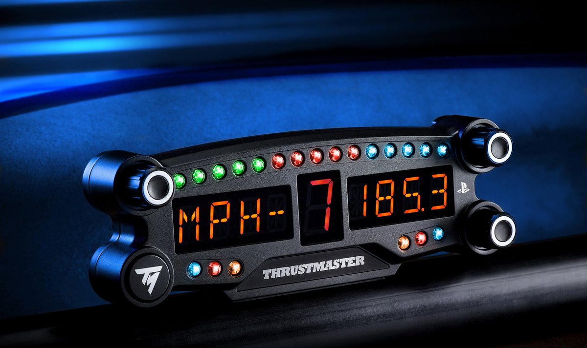TMThrustmaster's tweet photo. We are proud to introduce a new groundbreaking @PlayStation Bluetooth LED display unit, which competitive racers can position wherever they like: the BT LED Display.
Find out more⏩https://t.co/R7K0EDWjaN
#Thrustmaster #ThrustmasterRelease #PlayStation #BTLedDisplay #LEDdisplay https://t.co/AjCz4nu4xp