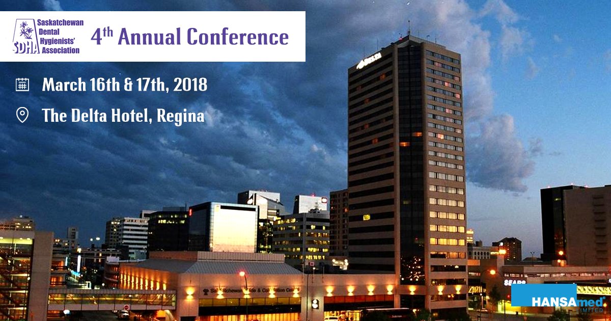 Visit #HANSAmed’s Booth at the 4th Annual Saskatchewan Dental Hygienists Association Conference #SDHA on March 16 at the
Delta Hotel, Regina.

#SDHA2018 #DentalConference #Dental #Dentist #Dentistry #DentalWorld