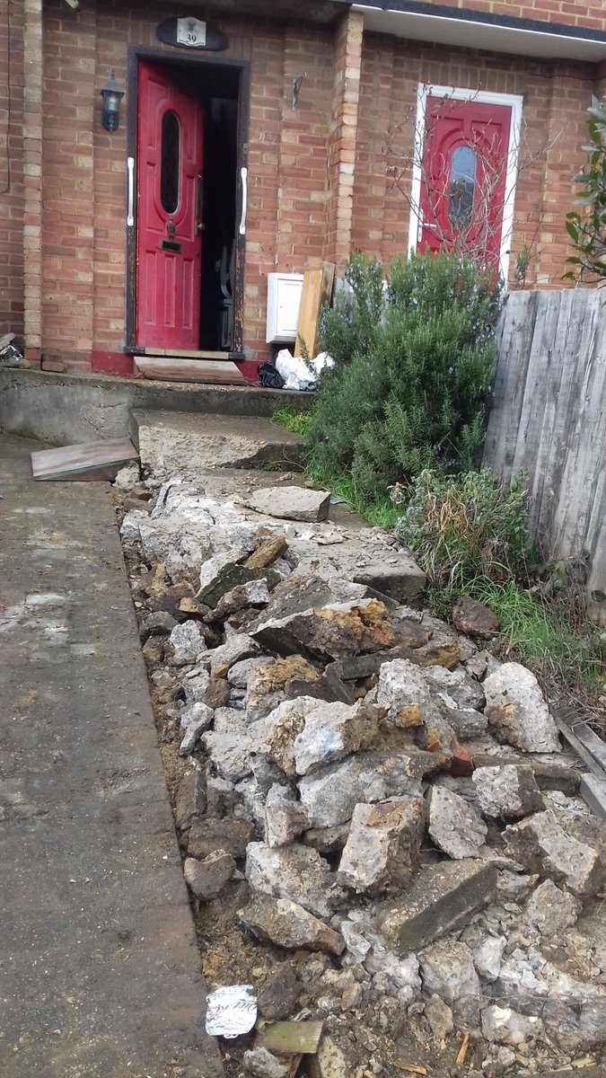cake_anyone's tweet photo. Ground work has started for my #wheelchair #steplift which means I can get out easier and safely. #disabilityfundinggrant @ArthritisRUK #arthritis #differentlyabled https://t.co/msk1xHikgy