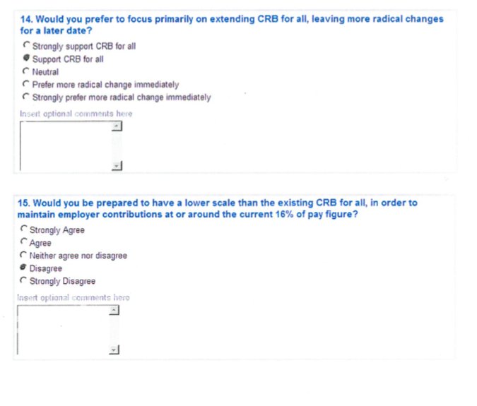 Questions 14 & 15 in the web survey linked to in the tweet
