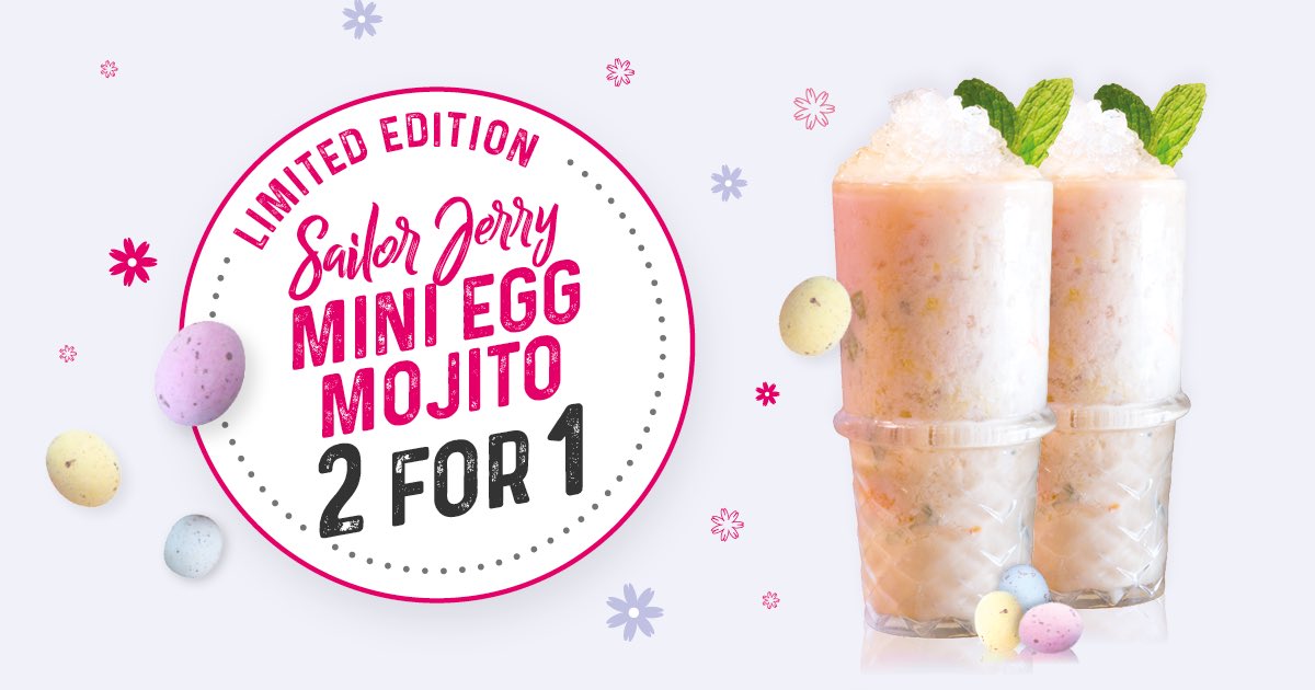 🐣Join us this Easter Weekend to celebrate our Easter Bonanza! We have a glorious 2 or 3 course set menu for all to enjoy so why not pre book with us now!
OR be naughty on good Friday and enjoy our cocktails and cakes with our amazing Afternoon Tea and try our Mini Egg Mojito🐣