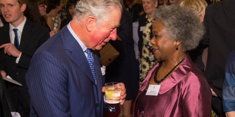 Professor Dame Donna Kinnair with Prince Charles