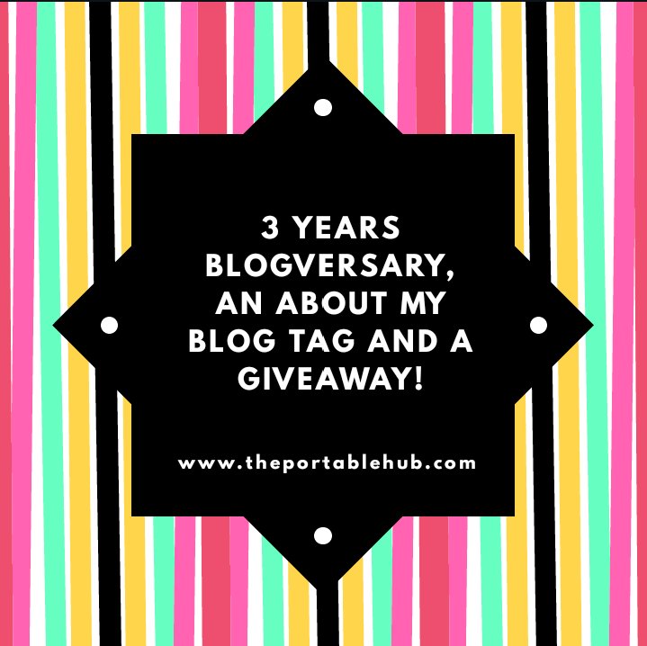 Celebrating 3 years of blogging! 💃
#sothankful 

New post + giveaway on the blog.

👇👇👇
theportablehub.com/3-years-blogve…

@FBlogsNG @TheBlogGuideRT
@FemaleBloggerRT