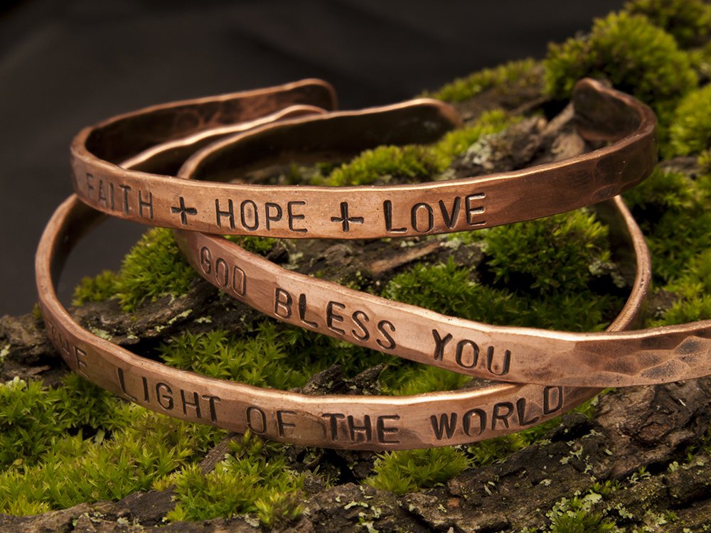TabithaStudio's tweet image. Christian bracelets, Copper cuff, Faith + Hope + Love, God Bless You, You Are The Light Of The World etsy.me/2pdqUIc #jewelry #bracelet #copper #christianbracelet #christianjewelry #copperbracelet #faithhopelove #godblessyou #YouAreTheLightOfTheWorld