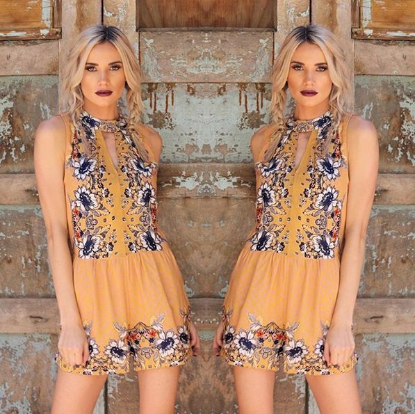 angieclothes's tweet photo. 🌸💛NEW ARRIVAL💛🌸 
Romper: Q5A74-FL10 in Marigold

Available on https://t.co/TmSZk7dfVZ AND https://t.co/mtOmATnrls #angieclothes https://t.co/nXDf8o1WbM