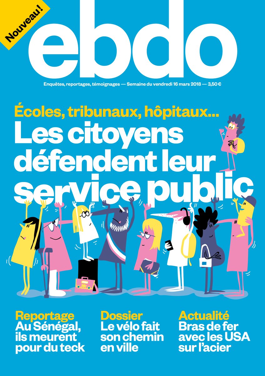 La une du numéro 10 avec une enquête : « Écoles, tribunaux, hôpitaux…les citoyens défendent leur service public ». Partout en 🇫🇷 , agents et citoyens se mobilisent pour l’école, l’hôpital et la justice.
👉 À retrouver dès demain en kiosque. #ebdo #servicepublic 1/2 <a href="/colcanopa/">colcanopa</a>