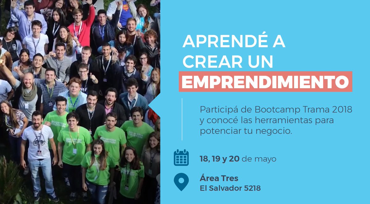 Participá de talleres y charlas dictadas por grandes personalidades con experiencia en el ecosistema emprendedor.  Aplicá acá → bctrama.com