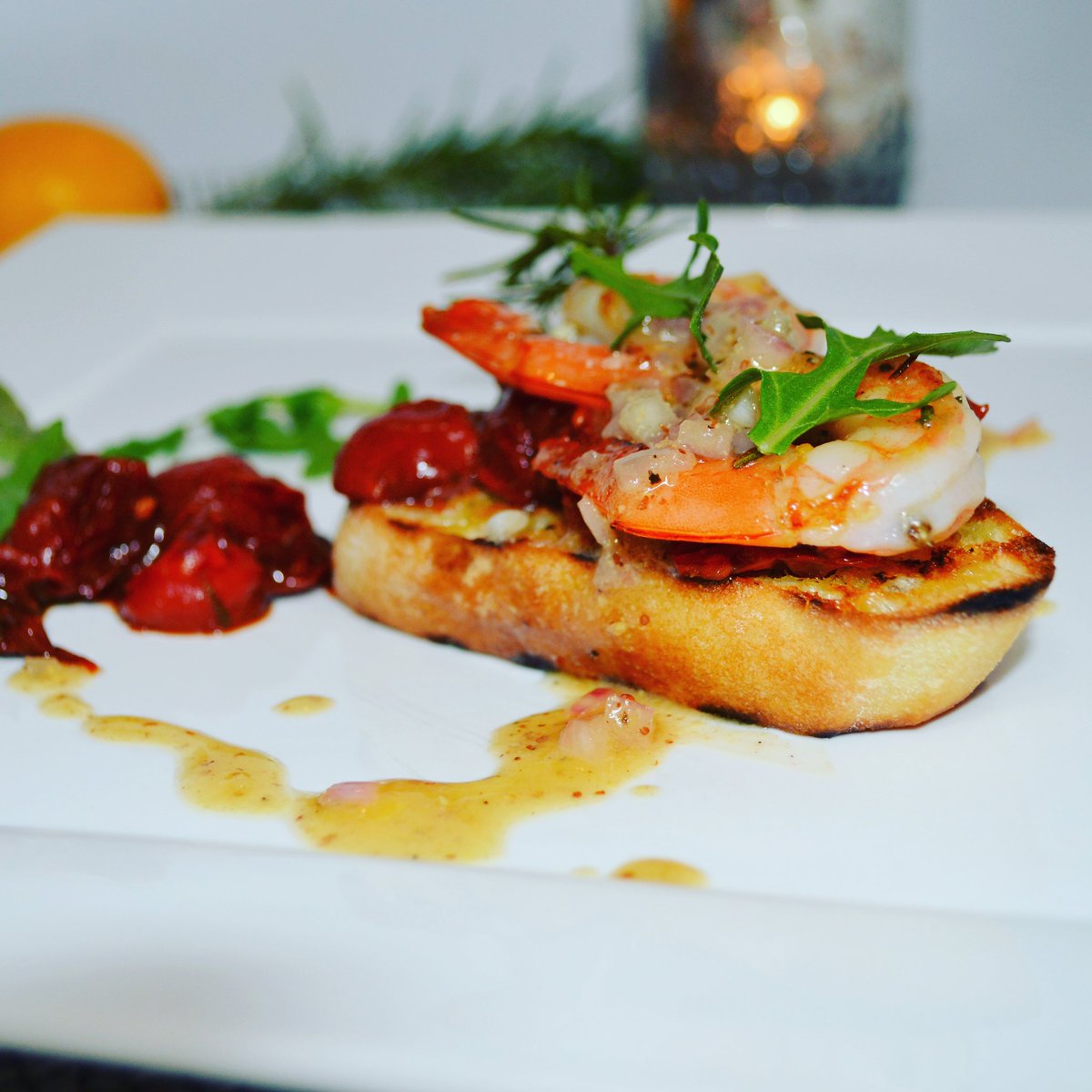 sonyakeister's tweet photo. Get my recipe for rosemary skewered shrimp with blistered tomatoes and brown butter vinaigrette on my blog. The Rustic Fork. #foodnetwork https://t.co/bHXf14KcQf